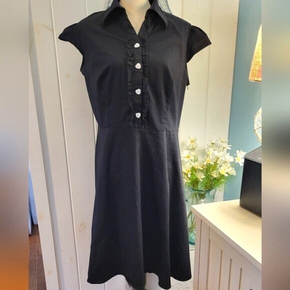 Wedtrend Pinup Retro Fit and Flare Cotton Dress - Picture 1 of 15